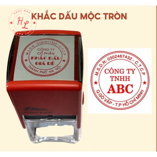 Con dấu khắc, dấu mộc tròn công ty