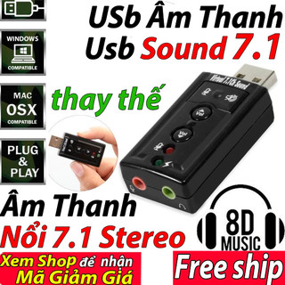 ✅bán chạy✅ usb âm thanh nổi 7.1 card âm thanh 8d usb sound 7.1 usb pc sound 8d âm thanh stereo usb sound stereo sound 3d