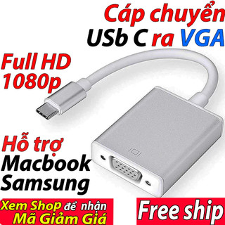 Dây cáp chuyển usb C ra vga Cáp usb C ra VGA usb C ra đầu VGA dây Cáp chuyển đổi usb type c sang Hdmi usb type c ra hdmi