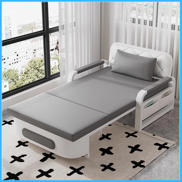Giường sofa gấp gọn thành ghế đa năng bọc vải nano cao cấp,sofa giường thông minh gấp gọn thành ghế có hộc đồ | BigBuy360 - bigbuy360.vn