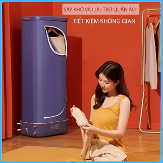 Máy sấy quần áo gấp gọn CHIGO siêu bền, Máy sấy quần áo du lịch có thể gấp gọn như vali mang theo mọi nơi công suất 880W