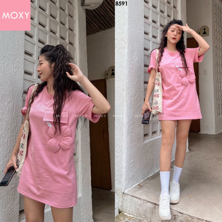 SP008591-Đầm thun đính hoa