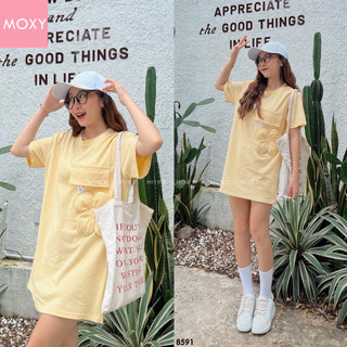 SP008591-Đầm thun đính hoa