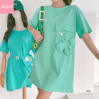 SP008591-Đầm thun đính hoa