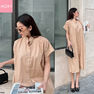 SP008982-Đầm suông nhún vai