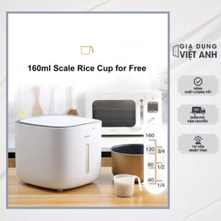 Thùng Đựng Gạo Ecoco 10Kg Cao Cấp, Chống Thấm Chống Ẩm Chống Mối Mọt, Hàng Chính Hãng GDVA