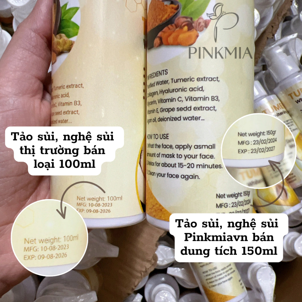 Tảo Sủi Bọt Pinkmia, Detox Nghệ Sủi Bọt Pinkmia Chuyên Thải Độc, Sáng Da, Làm Sạch Sâu Từ Lỗ Chân Lông