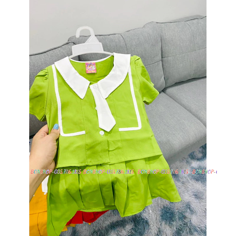 Sét đồ cho bé gái diện đi chơi siêu dễ thương size dưới 22kg