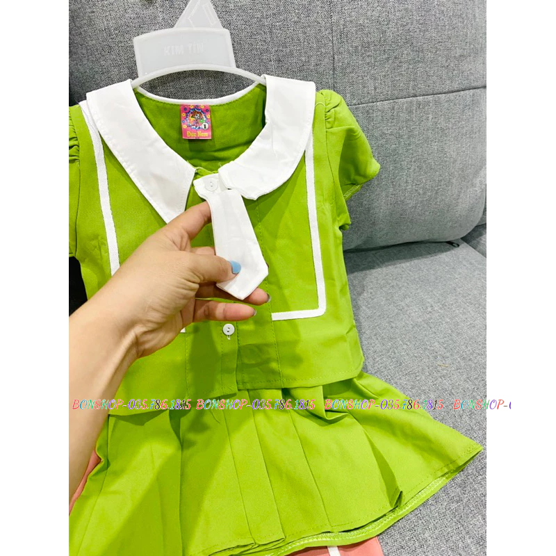 Sét đồ cho bé gái diện đi chơi siêu dễ thương size dưới 22kg