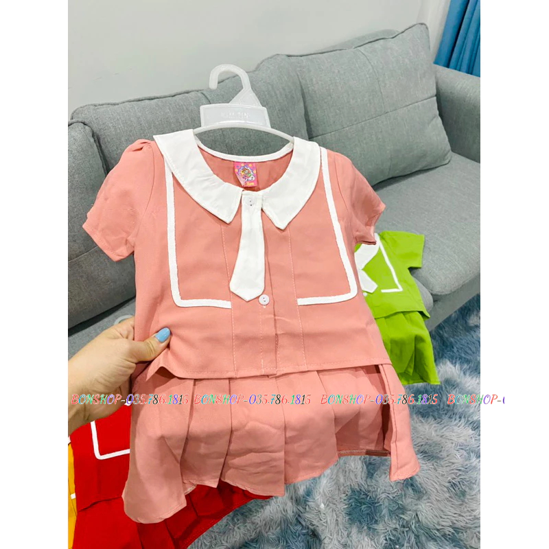 Sét đồ cho bé gái diện đi chơi siêu dễ thương size dưới 22kg