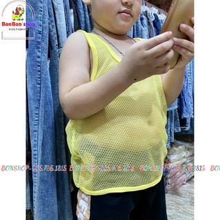 Áo ba lỗ lưới cho bé - Áo ba lỗ cho bé trai , bé gái