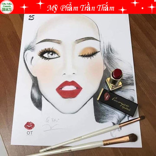 GIẤY FACE CHART - GIẤY TẬP MAKEUP CƠ BẢN Facechart