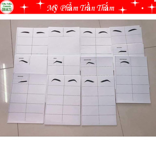 GIẤY FACE CHART - GIẤY TẬP MAKEUP CƠ BẢN Facechart