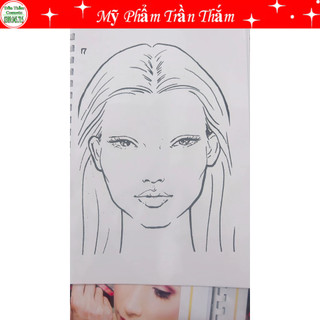 GIẤY FACE CHART - GIẤY TẬP MAKEUP CƠ BẢN Facechart