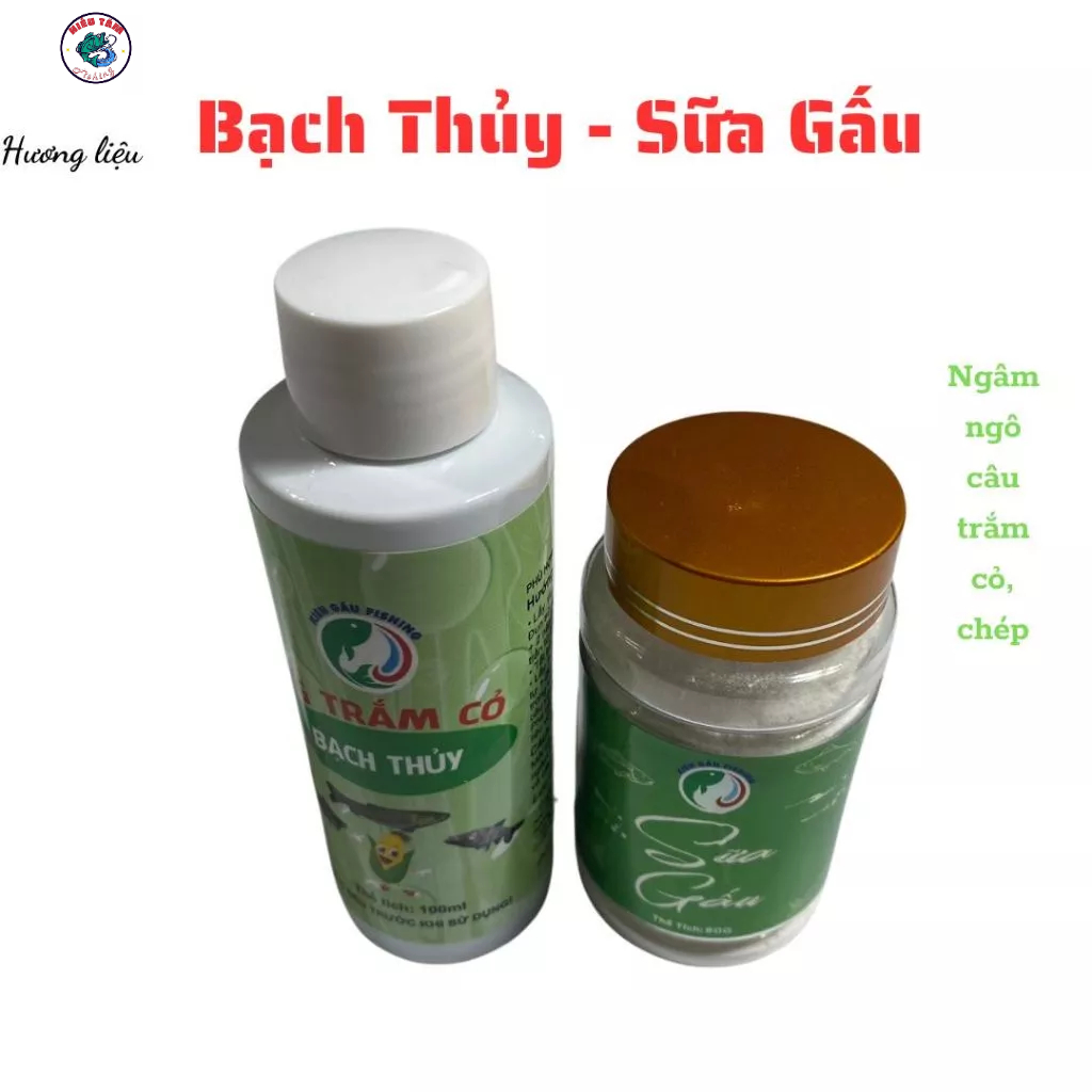 Hương Liệu Bạch Thủy + Sữa Gấu Ngâm Ngô Câu Cá Trắm Trắng,Chép