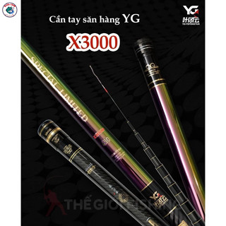 Cần tay YG X3000 (chính hãng) 5H-28i phù hợp câu Rô, Chép nhẹ độ nẩy cao bảo hành 3 lóng trừ gốc