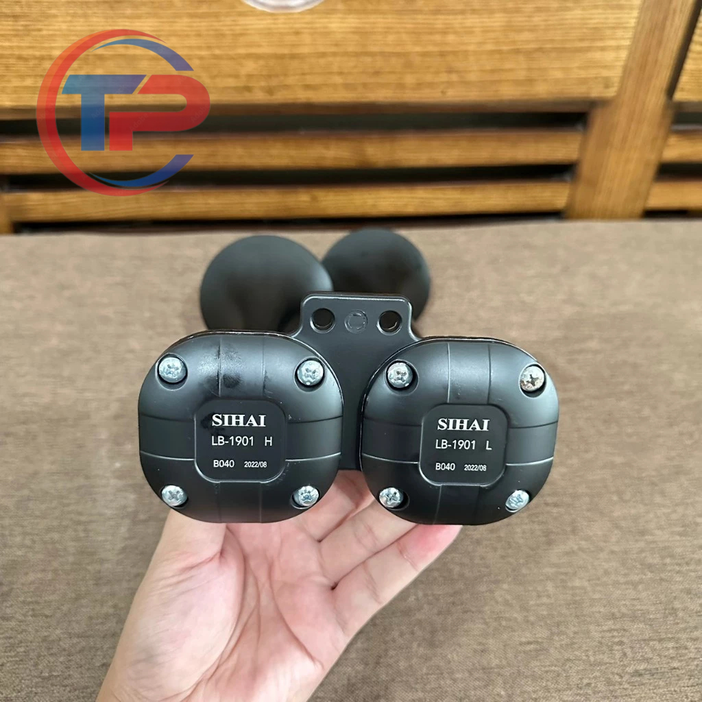 Cặp kèn hơi, còi hơi, còi 2 loa Sihai chính hãng.