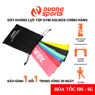 Combo 6 dây kháng lực miniband mới Aolikes tập toàn thân đủ màu AL 3601