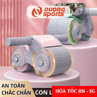 Con Lăn Trợ Lực Tập Bụng Thế Hệ Mới 2 Bánh HIFIT Cao Cấp Tặng Miếng Lót Chân DC0012