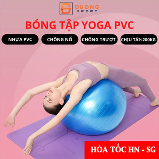 Bóng Tập Yoga Tập Gym Cao Cấp Yoga 65cm Dày 2mm Chống Nổ Tặng Kèm Bơm Bóng