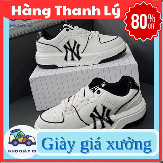 Giày MLB Chunky đen, Giày Chunky Ny cô cao thâp thời trang unisex hot 2022 Full Box