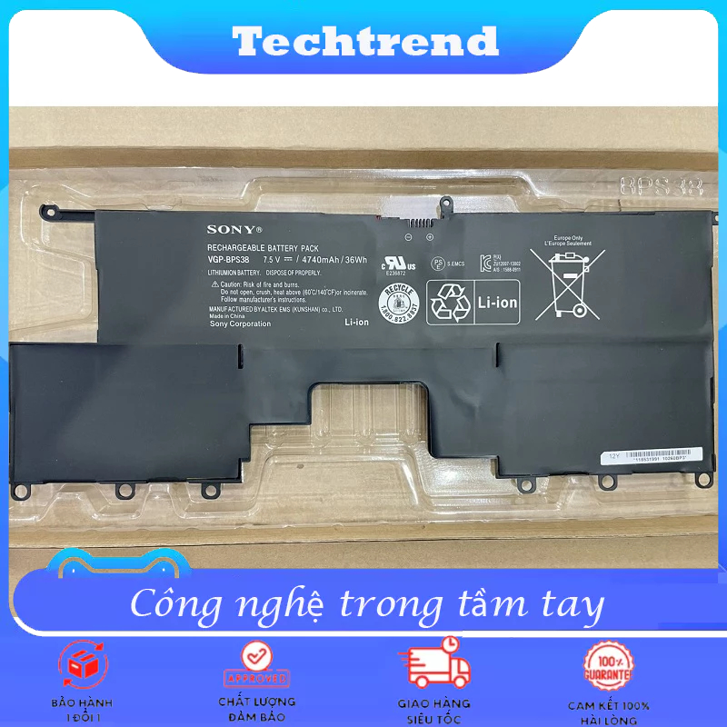 Pin Laptop Sony Pro11 Pro13 SVP11 SVP13 SVP132A1CL SVP132A1CN Type VGP-BPS38 BPS38