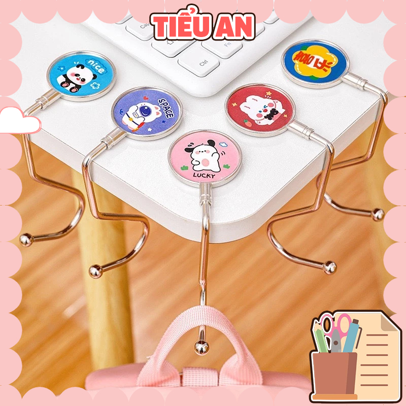 Giá đỡ Móc treo túi xách / balo Gắn dưới bàn tiện dụng (bằng kim loại)