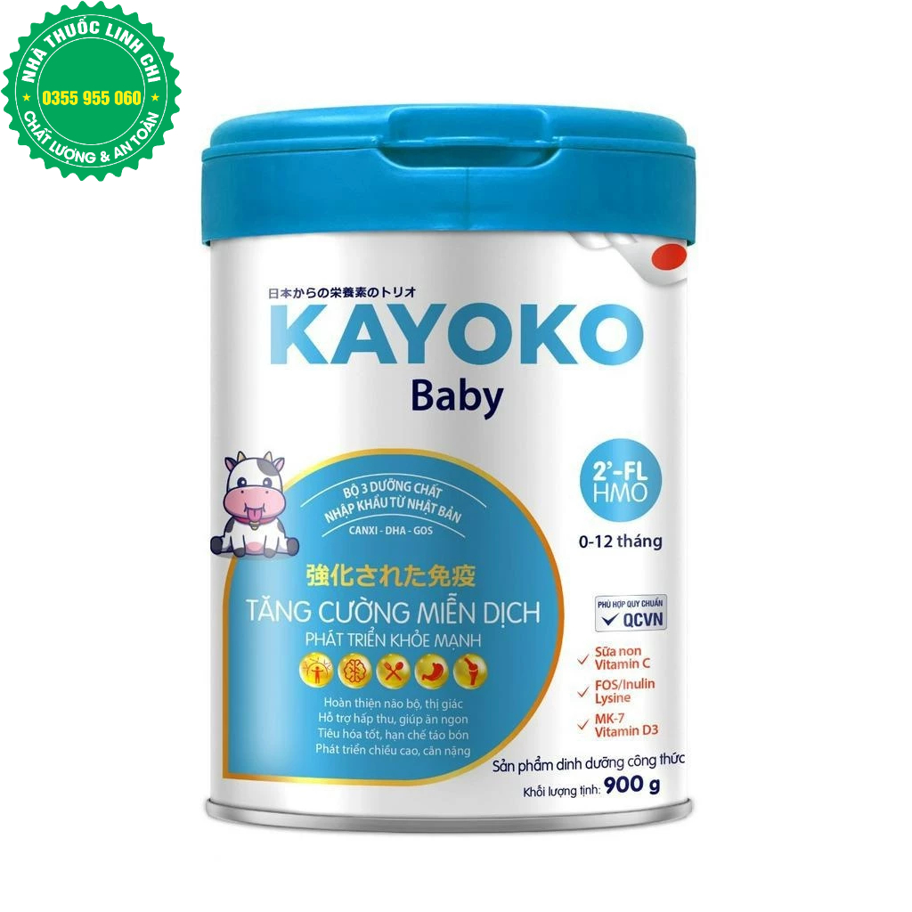 Sữa bột Kayoko Baby công nghệ Nhật 900g