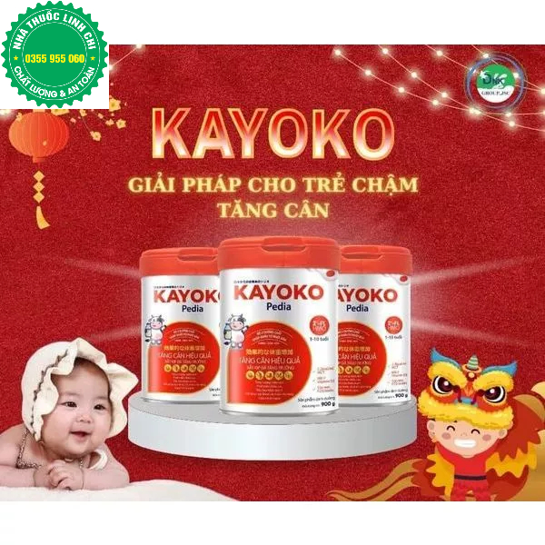 Sữa bột Kayoko Pedia cho trẻ từ 1-10 tuổi sản xuất tại Nhật Bản hộp 900g