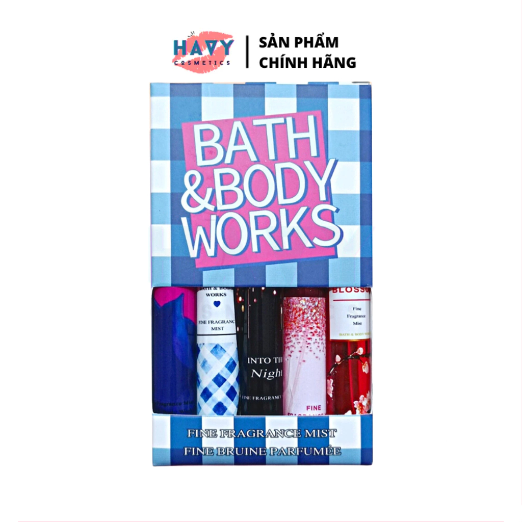 SET 5 CHAI XỊT THƠM BATH AND BODY WORKS