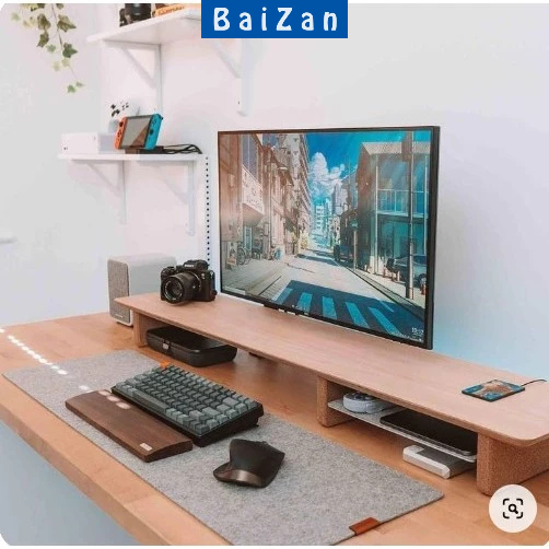 Kệ để màn hình máy tính đa năng gỗ MDF thương hiệu BAIZAN - BZ28
