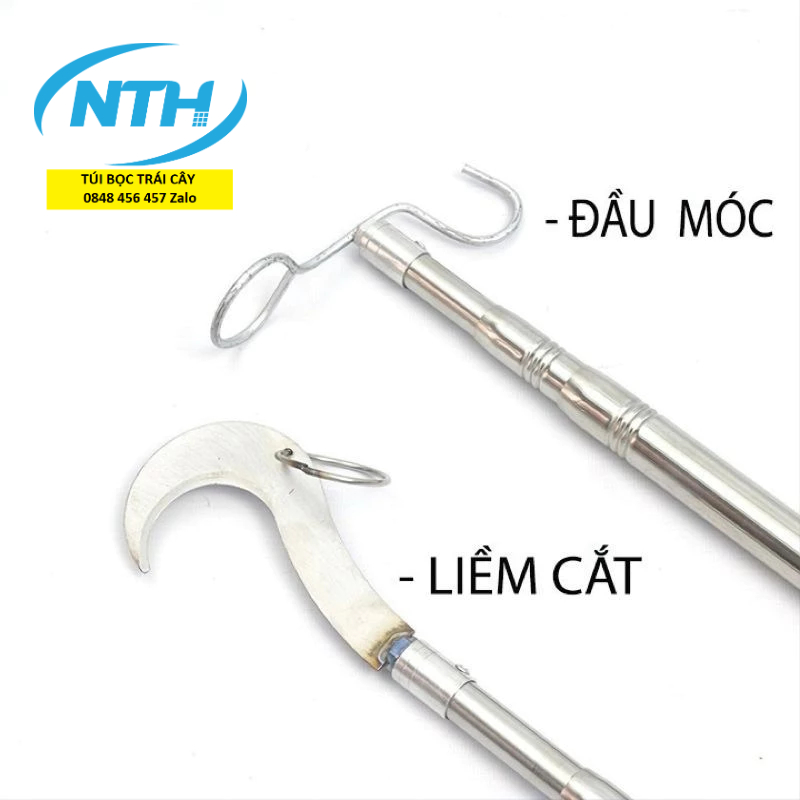 Móc Cắt Tỉa Cành, Hái Quả Trên Cao Đa Năng , Treo Lồng Chim, cưa cắt cành, móc câu cá, phơi đồ, cưa cắt tỉa tiện lợi