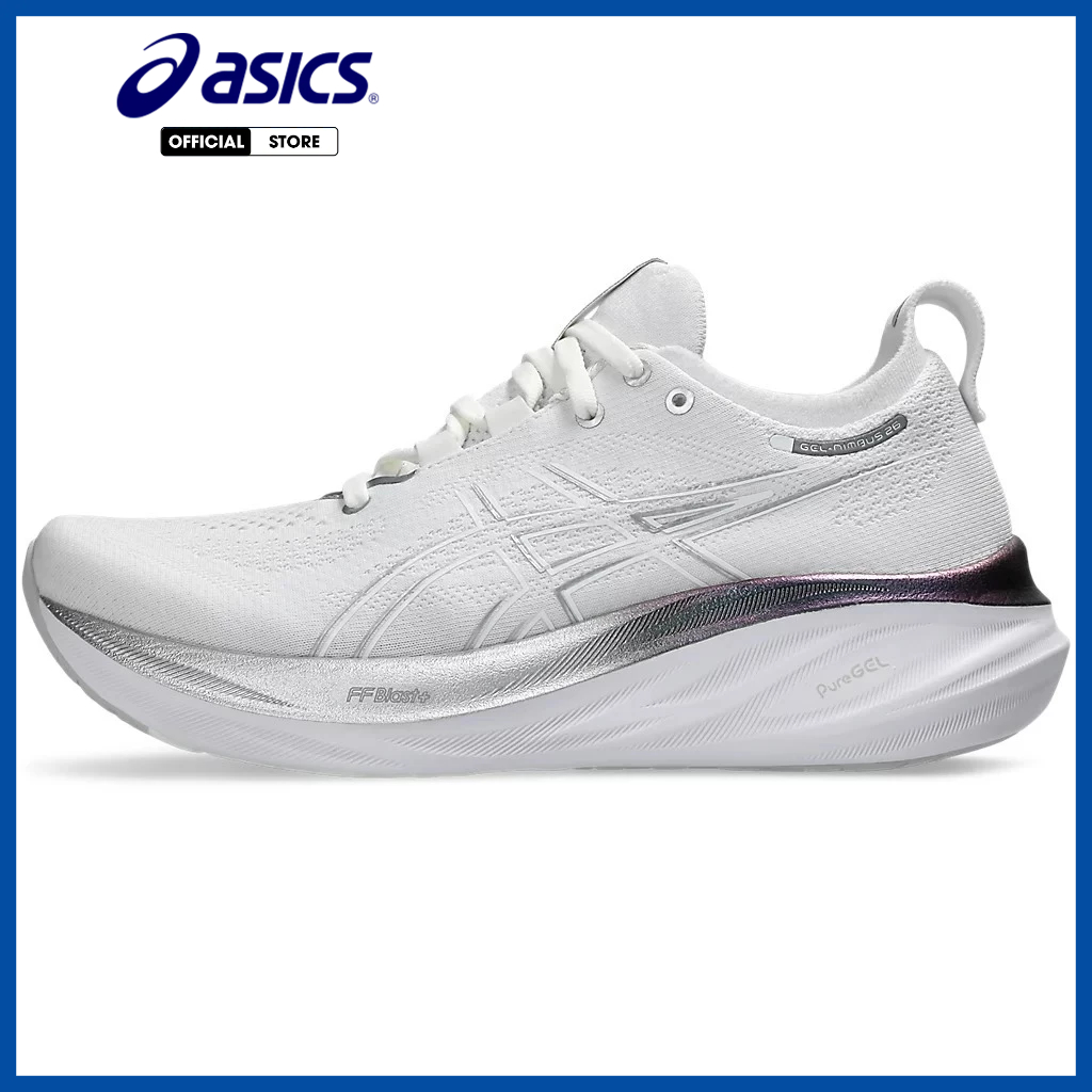 Giày Chạy Bộ Thể Thao Nữ Asics GEL-NIMBUS 26 PLATINUM 1012B720.100