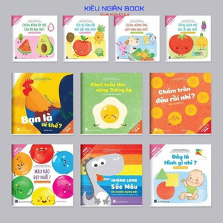 Sách ehon -combo 10 cuốn song ngữ việt anh cho bé từ 0-6 tuổi kn book