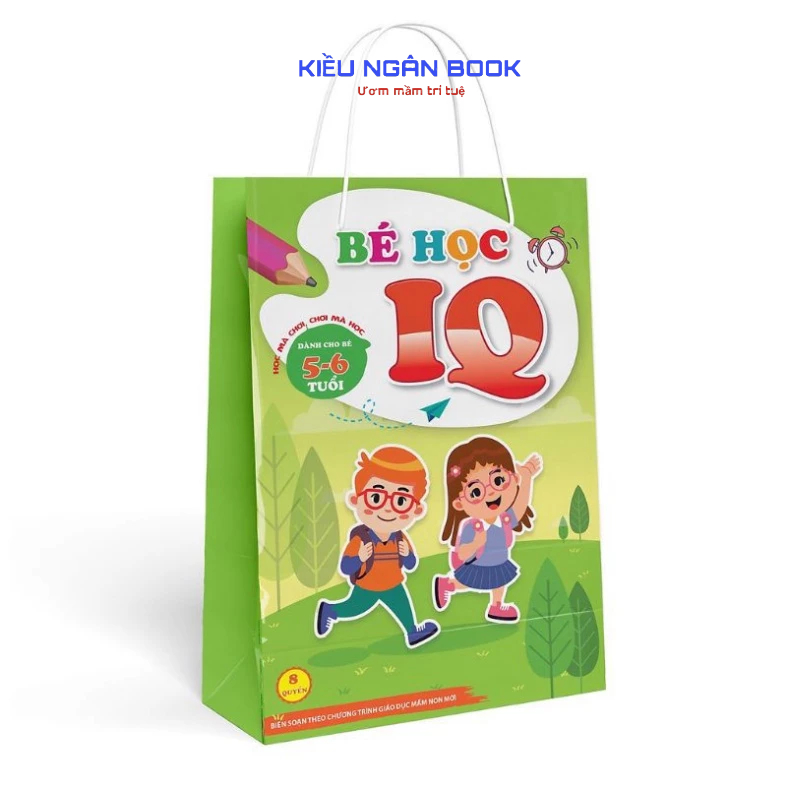 Sách - Tô Màu - Bé Học IQ 5-6 Tuổi ( 8 Quyển ) NKB