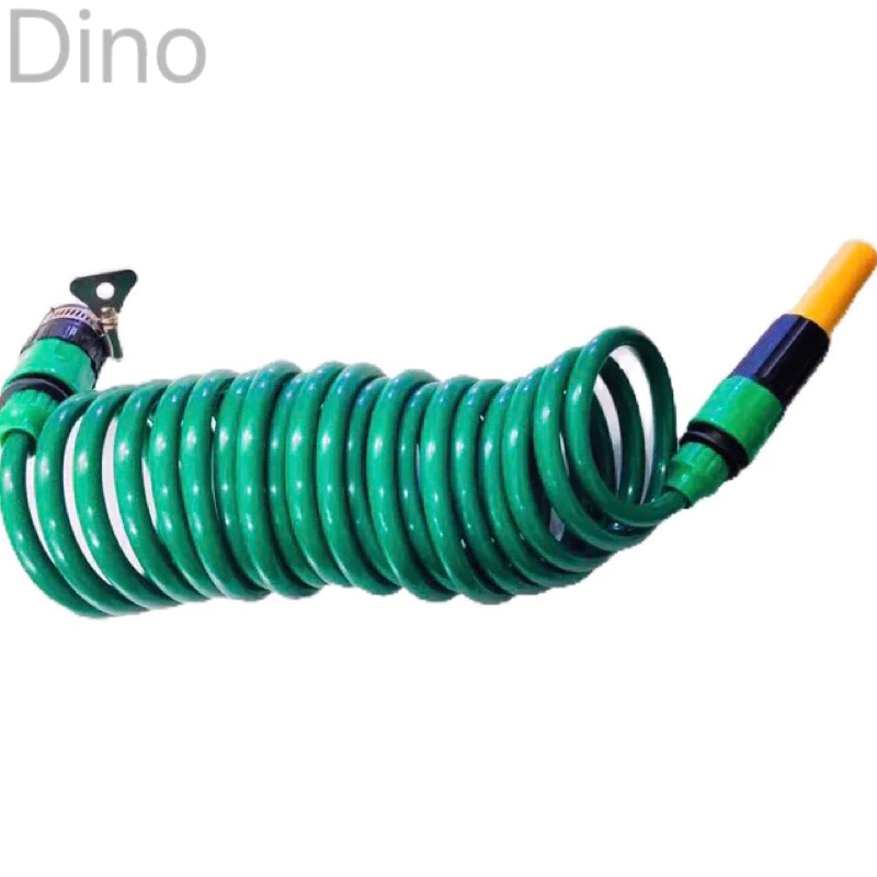 Bộ vòi xịt tăng áp, rửa xe, tưới cây dây lò xo nhập khẩu đài loan kết nối vòi nước cơ bản