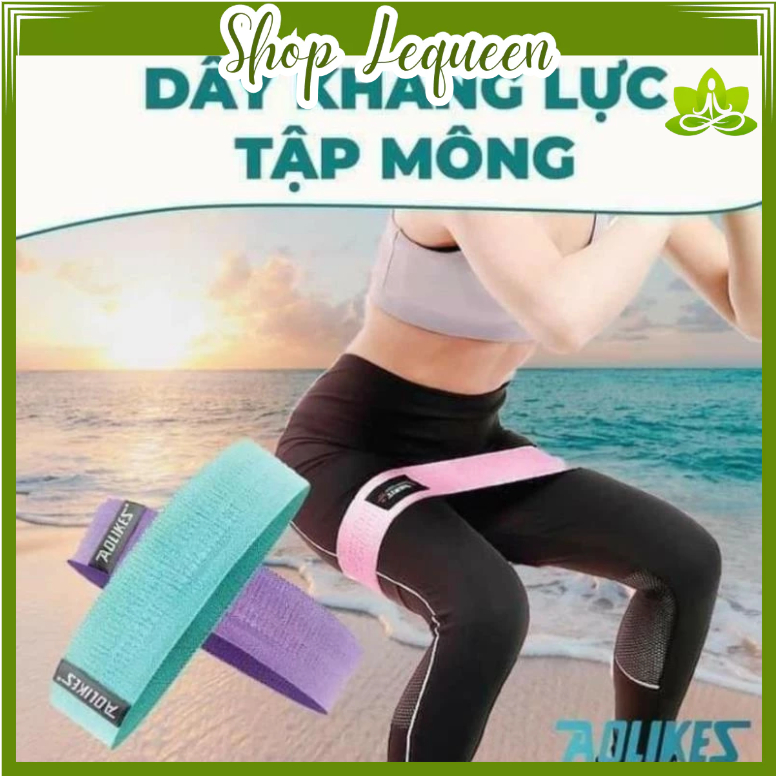dây kháng lực tập mông đùi aolikes, dây cao su kháng lực