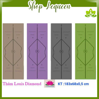 Thảm tập yoga cao su xơ dừa, cao su nhám louis diamon