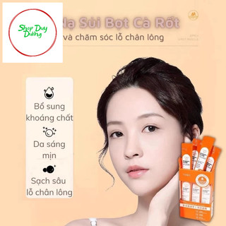 1 gói mặt nạ cà rốt sủi bọt thải độc , mặt nạ sủi bọt sáng mịn da