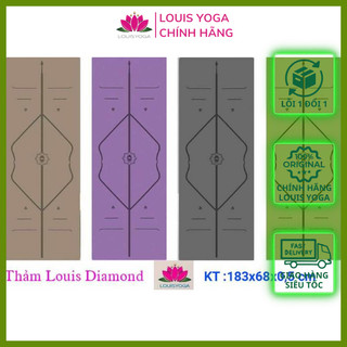 Thảm tập yoga cao su xơ dừa, cao su nhám louis diamon