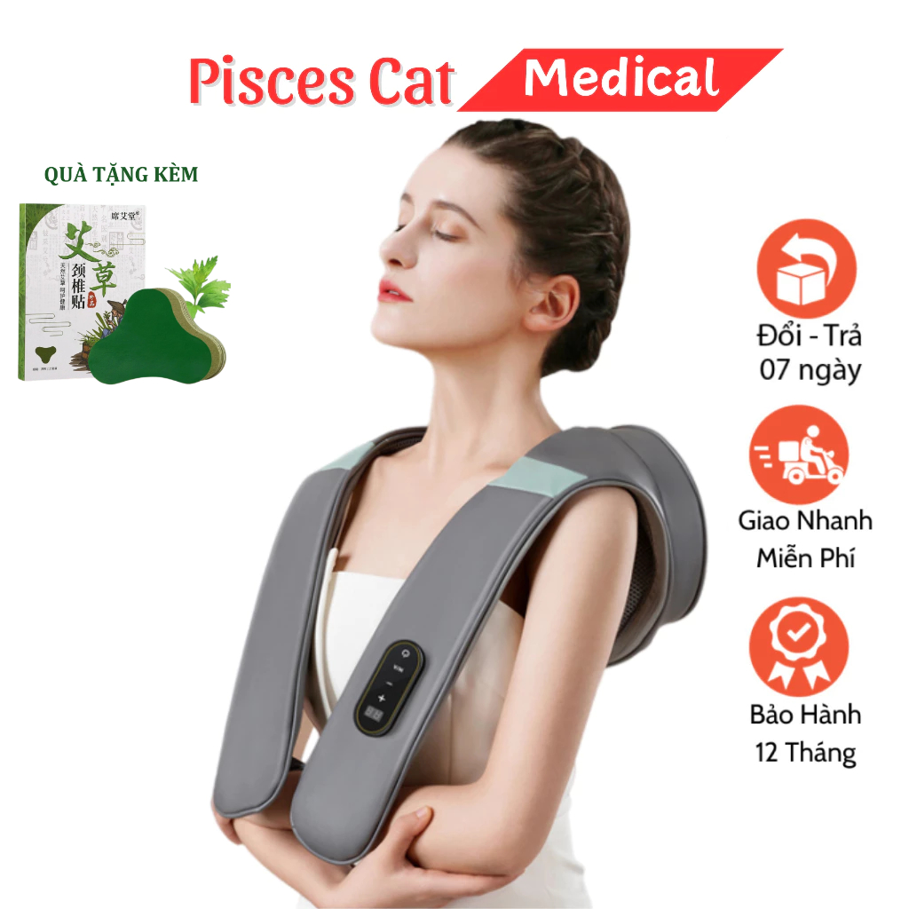 Máy massage cổ vai gáy, máy đấm lưng giúp giảm đau, thư giãn, lưu thông khí huyết BR-P6
