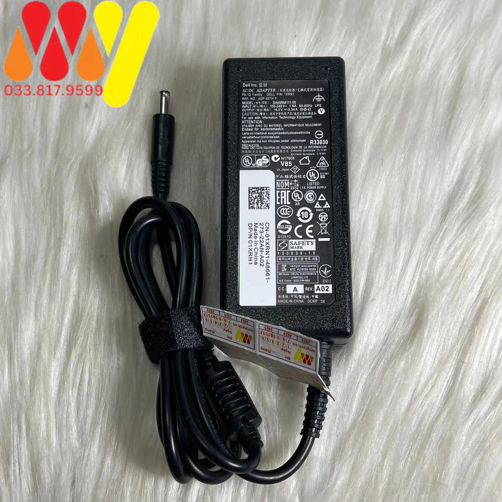 Sạc laptop Dell Inspiron 3501 3502 3505 5501 5502 5508 5509 5584 5590 5593 5594 5598 , Vostro 3510 90W