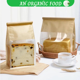 Túi giấy kẽm đựng bánh kẹo, sandwich - Kraft L, túi giấy đa năng, túi xinh đựng bánh kẹo, túi quà tặng, AN Ogranic Food