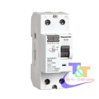 Cb chống rò, aptomat chống rò rccb 2p chính hãng panasonic