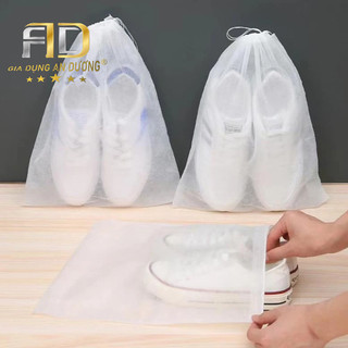 Túi đựng giầy dép chất liệu vải không dệt, có dây rút - chống bụi bẩn