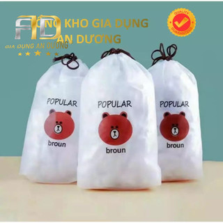 [Combo 5- 10 túi ] Màng bọc thực phẩm co giãn siêu dai có chun kèm túi gấu chất liệu PE