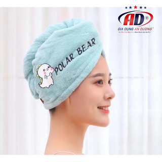 khăn ủ tóc quấn đầu, khăn khô tóc cao cấp siêu thấm cotton dễ sử dụng,dụng cụ làm khô tóc #giadunganduong