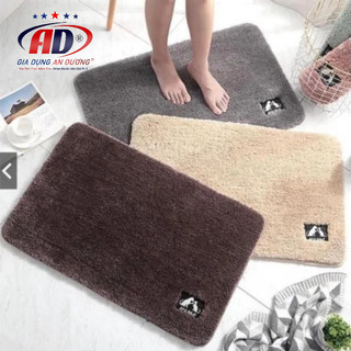 Thảm nỉ lau chân hình chữ nhật, chùi chân len mềm mịn dày dặn chống trơn trượt hàng chất lượng cao #giadunganduong