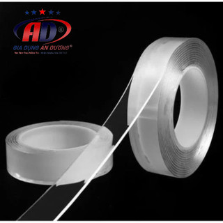 Băng Dính Nano Dán 2 Mặt Trong Suốt/ Dài 3m #giadunganduong