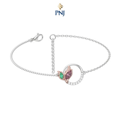 Lắc tay Bạc đính đá ECZ STYLE By PNJ Lucky Me ZTMXH000004